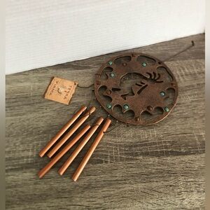 Metal Kokopelli Musical Piper Wind Chime